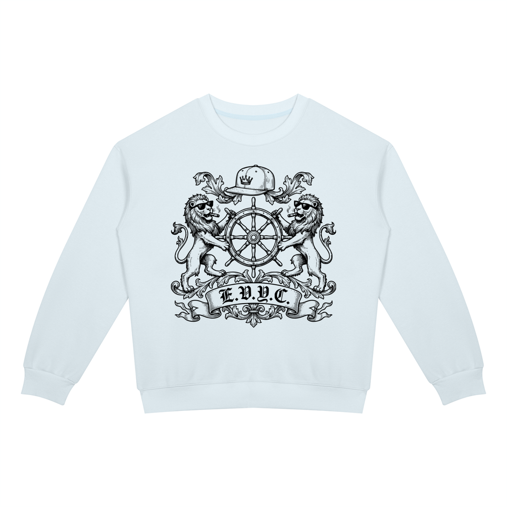 EVYC Crest Drop Shoulder Crewneck Sweatshirt