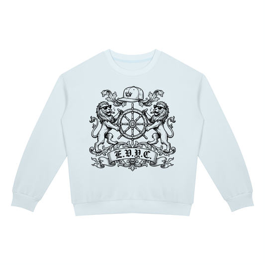 EVYC Crest Drop Shoulder Crewneck Sweatshirt