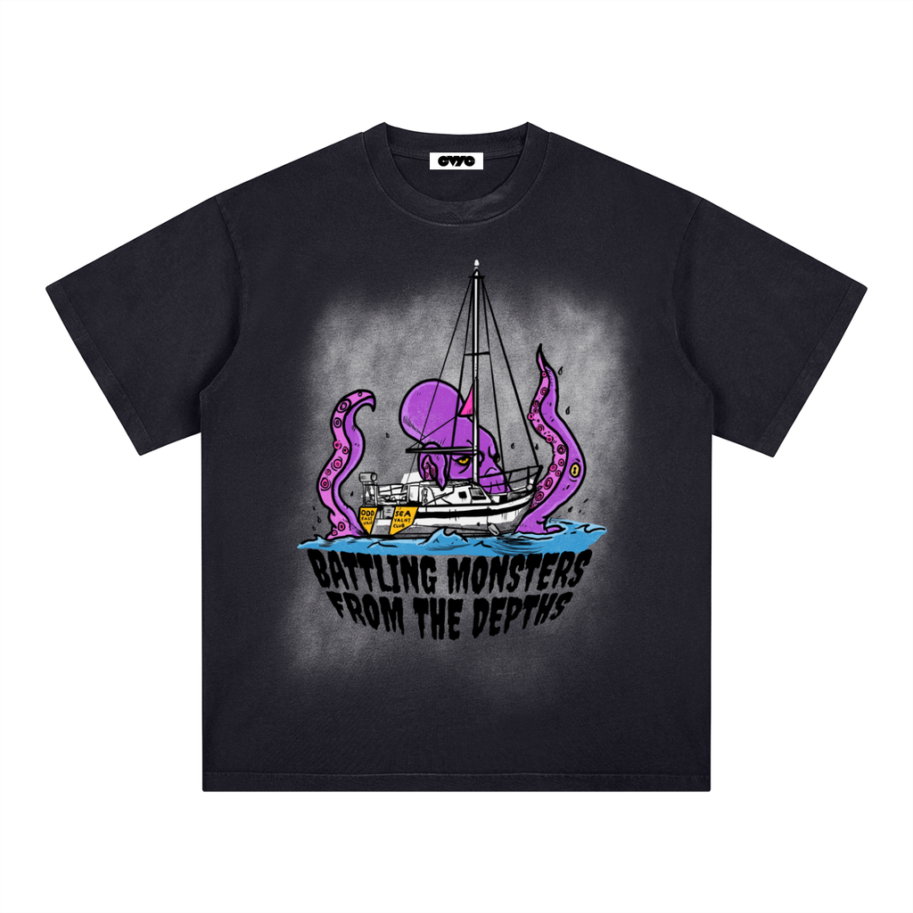 Kraken Fog Washed T-Shirt