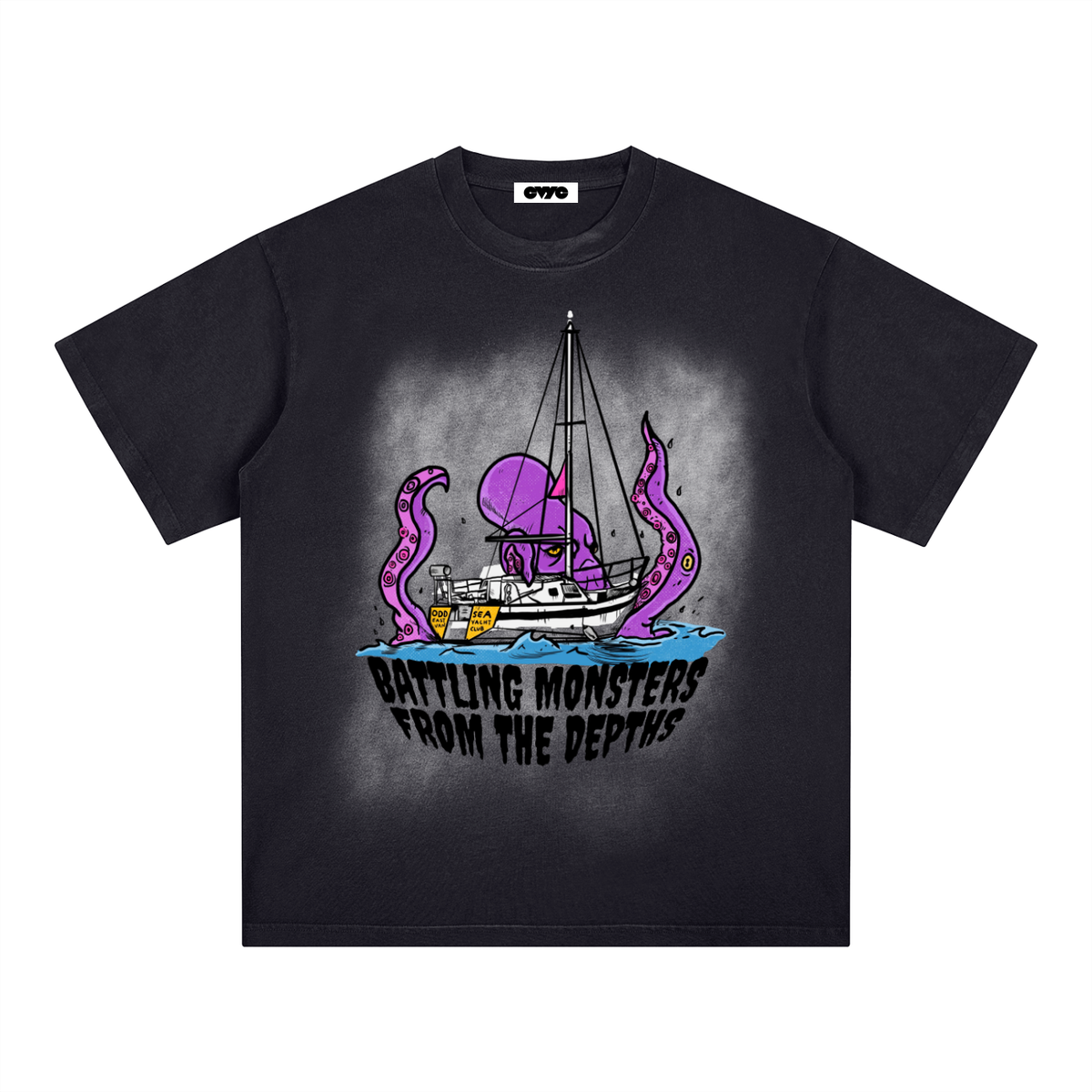 Kraken Fog Washed T-Shirt