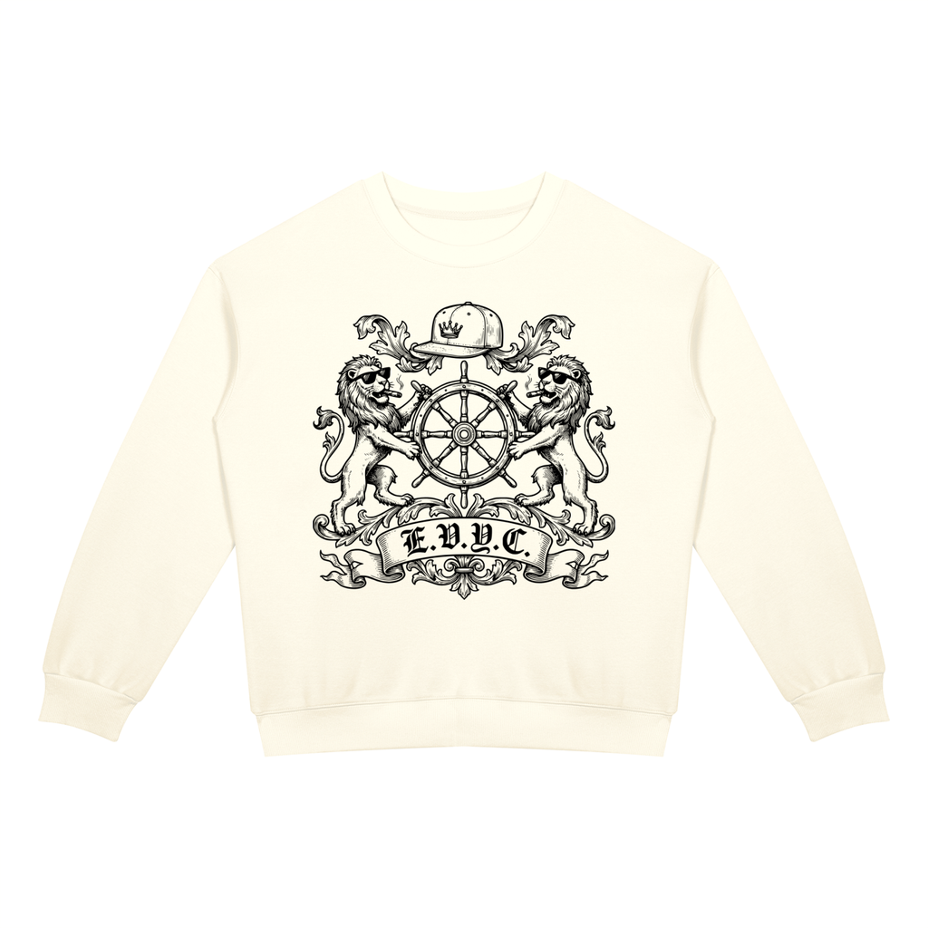 EVYC Crest Drop Shoulder Crewneck Sweatshirt